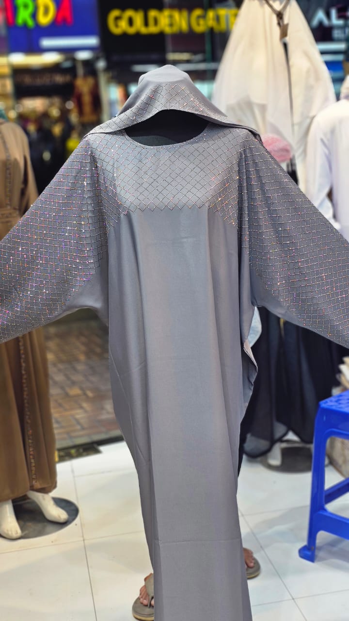 Royal Sequined Abaya – Shine &amp; Elegance